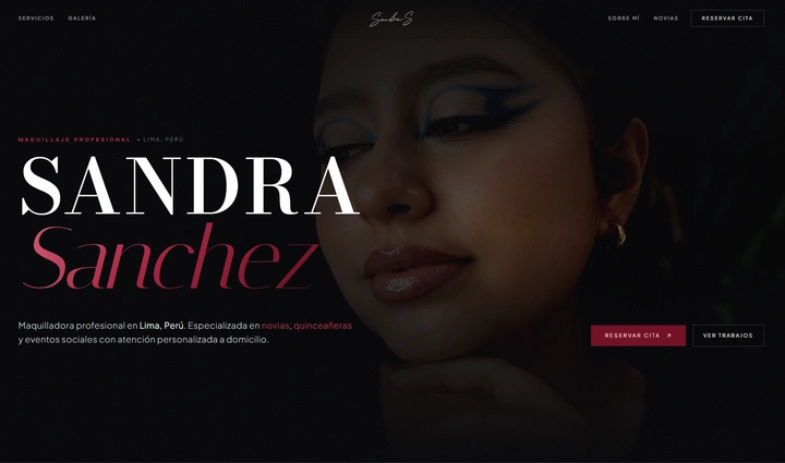 Sandra Sanchez - Maquilladora Profesional